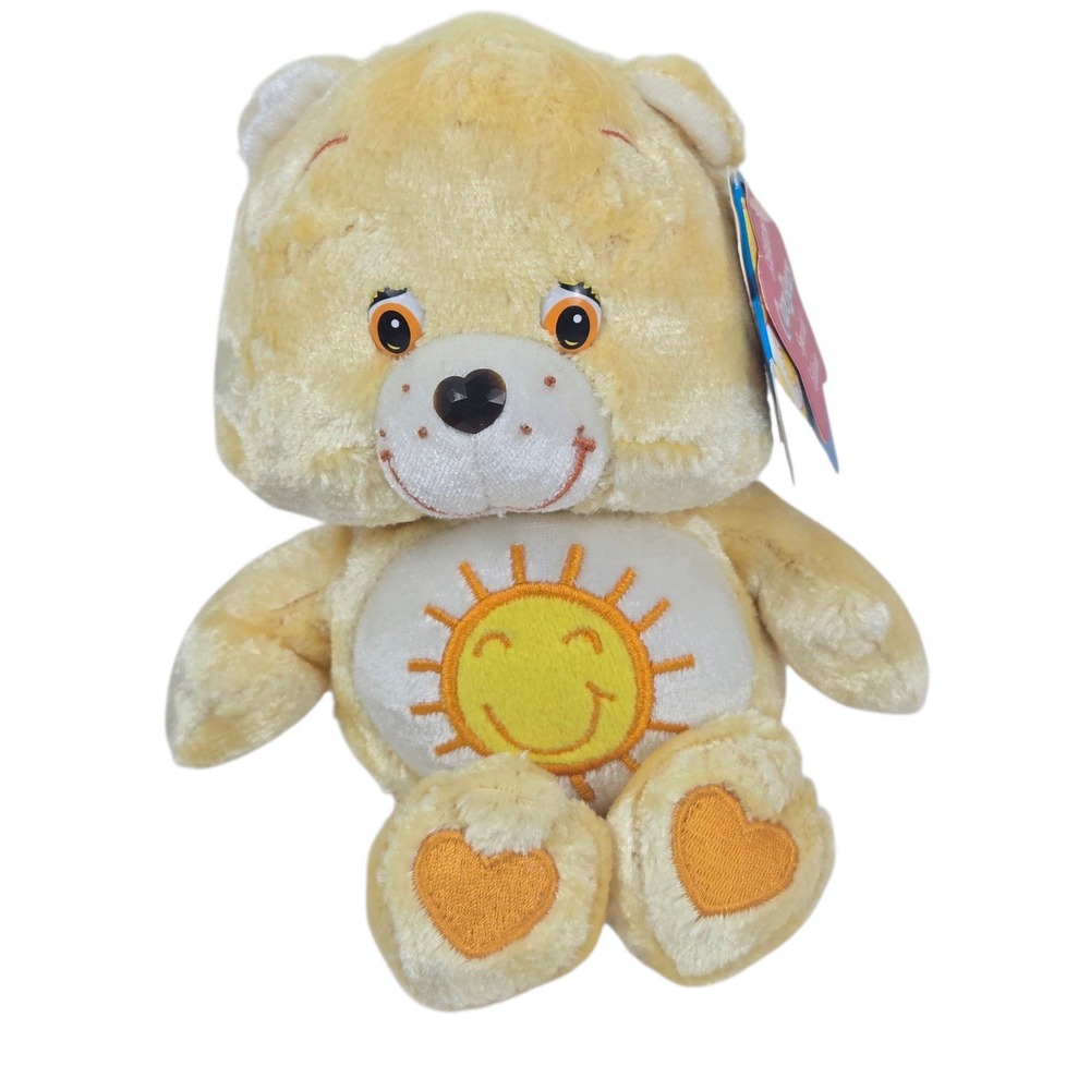 Vtg 2004 Care Bears Funshine Bear 8" Charmers Series 7 NWT MINT TRIPLE TAG Yello